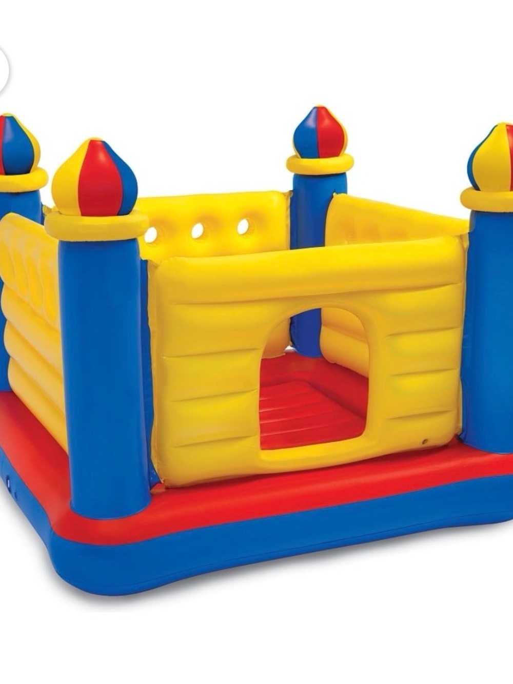 Intel Kids Inflatable Bouncy Castle - Yellow Blue Red
